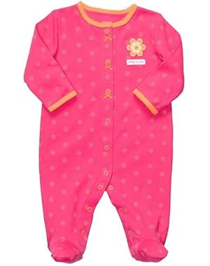 Carters Girls Newborn-9 Month Pink Daisy Sleep And Play