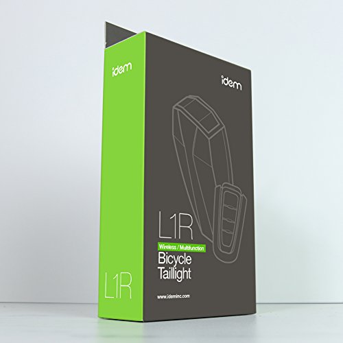 image for Idem FCC certified rechargeable, wireless, 4 in 1 bike tail light, ant