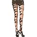 Angelina 1 Pair Ripped/Patterned Opaque Tights. Black, #5293E_1