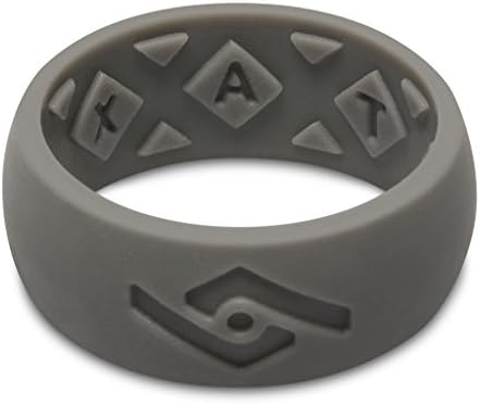 FIXATE FX8 X-VENT DARK SLATE RING SIZE 8 SILICONE WEDDING BAND