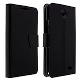 Okeler Fashion PU Leather Wallet Magnetic Flip Case Cover for Lenovo A820 A820T Black with Free Pen