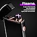 Windproof Arc Lighter X Plasma Lighters Rechargeable USB Lighter Electric Lighter for Cigarette Candle-with LED Display Power (Black)thumb 4