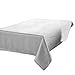 Benson Mills Gourmet Spillproof Fabric Tablecloth, White, 60-inch by 84-inch