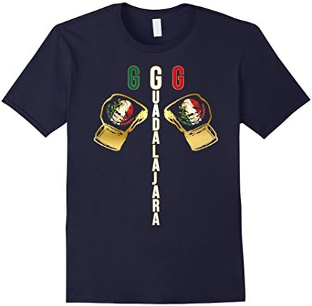 Mens GGGuadalajara Rematch Boxing T-Shirt XL Navy