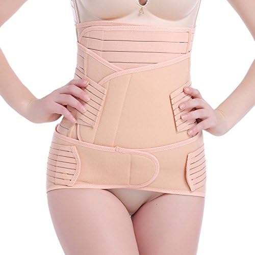 3 In 1 Postpartum Support - Recovery Belly/Waist/pelvis Belt Shapewear, Postnatal Recoery Womens Breathable Ventilation Elastic Postpartum Slimming Shaper Wrapper Band (Large)
