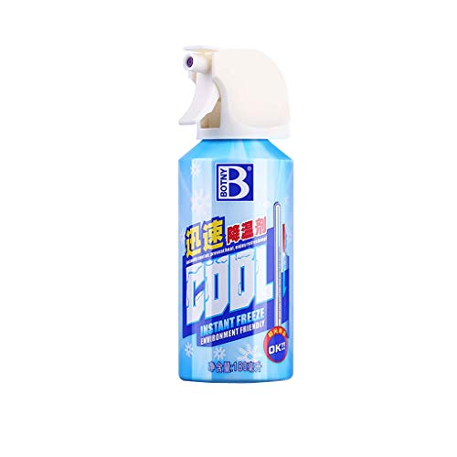 COM1950s Summer Fast Car Cooling Agent Single Ice Spray Quickly Summer Vehicle car Cooling Spray (Blue, 1PC)