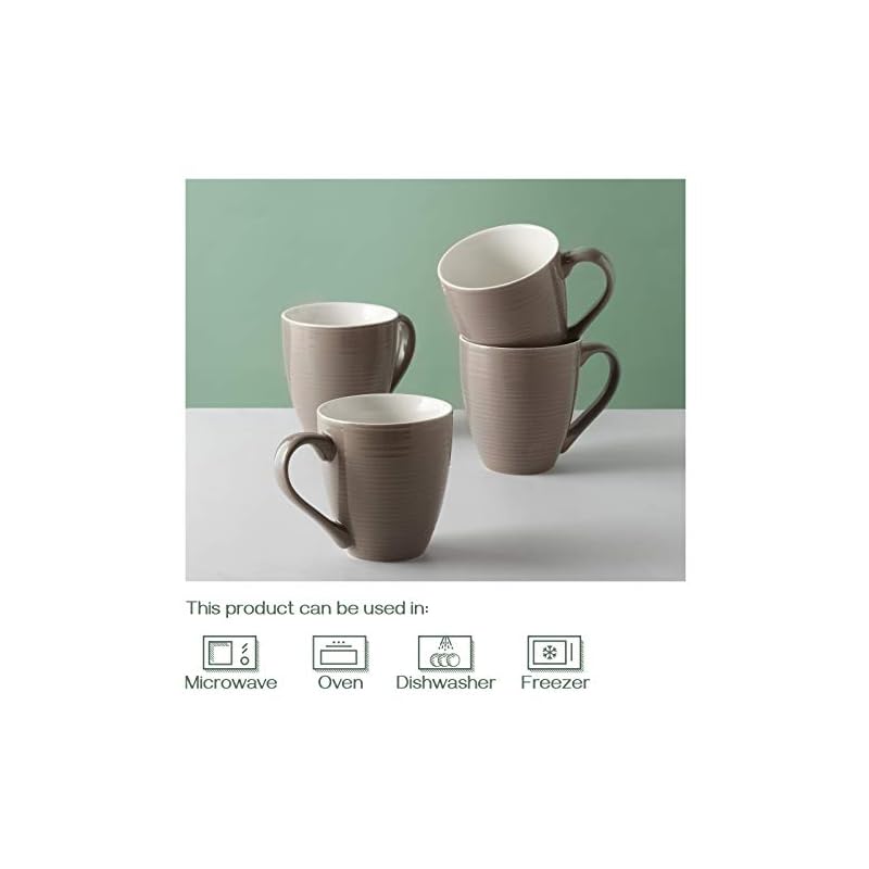set of 4 large coffee mugs