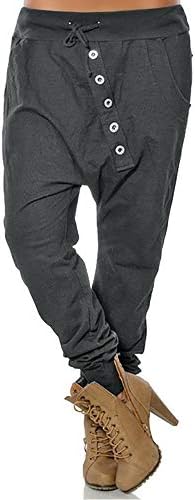 STORTO Women's Drop Crotch Hip Hop Jogger Harem Pants Trousers