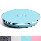 Fast Wireless Charger,Y Chen QI Wireless Charging Pad Stand for iPhone 8/8plus iPhone X Nokia,for Samsung Galaxy Note 8 S8, S8 Plus, S7, S7 Edge, S6 Edge Plus,Blue