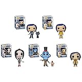 Funko Pop! Movies - Coraline with Cat, Carolinr in Raincoat, The Other Mother, Mr. Bobinsky with Mouse, Coraline Doll Vinyl Figures Set