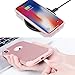 ULAK iPhone X Case for Girls, iPhone Xs Case, Slim Hybrid Protective Soft Rubber & Silicone Hard PC Back Cover Dual Layer Shock Absorption Cover for Apple iPhone X/Xs 5.8 inch, Rose Gold