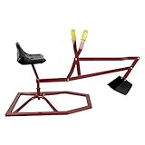 Kids Sand Crane Digger Ride on Mental Excavator Beach Toy Outdoor Mechanical Digging Toy 360° Rotate Swing and Grab Function