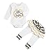 YOUNGER STAR Newborn Little Sister Baby Little Girls Skirts Leggings Pants Gifts Outfits Set