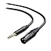 Cable Matters 6.35mm (1/4 Inch) Short TRS to XLR Cable - 3ft, Male to Male XLR to TRS Cable, Black – Not for Microphone Use