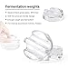 Fermentation Weights, 6 Pack Glass Fermentation Weights Fermenting Weights Pickling Weights with Handle for Wide Mouth Mason Jars to Make Sauerkraut, Kimchi, Pickles (Jars not Included)