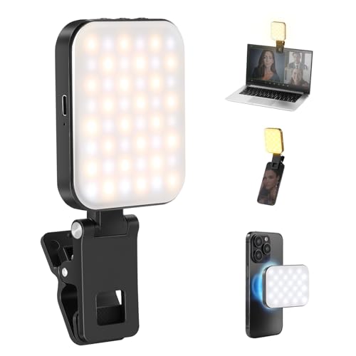 NEEWER BASICS Magnetic Selfie Light Compatible with MagSafe iPhone 16 15 Pro Ma…