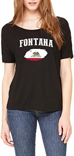 NIB Fontana California Flag Traveler`s Gift Womens Shirts Slouchy