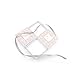 5mm Pearl Stud Front-Back Micropave Jacket Earrings 14K Rose Gold Plated
