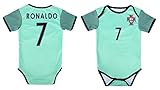 World Cup Baby Cristiano Ronaldo #7 Portugal Soccer Jersey Baby Infant and Toddler Onesie Romper Premium Quality