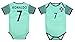 World Cup Baby Cristiano Ronaldo #7 Portugal Soccer Jersey Baby Infant and Toddler Onesie Romper Premium Quality