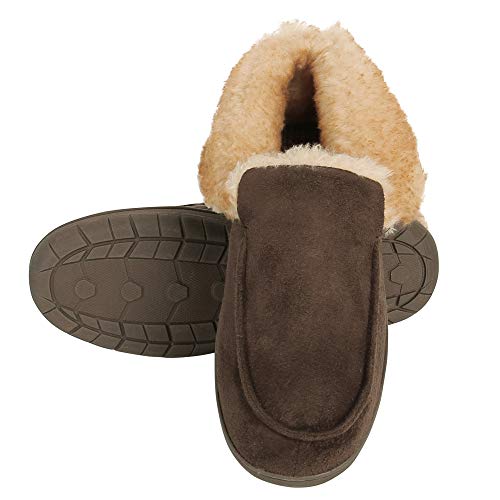 Haggar Men's Bootie Slipper House Shoe Indoor/Outdoor with Memory Foam Comfort…