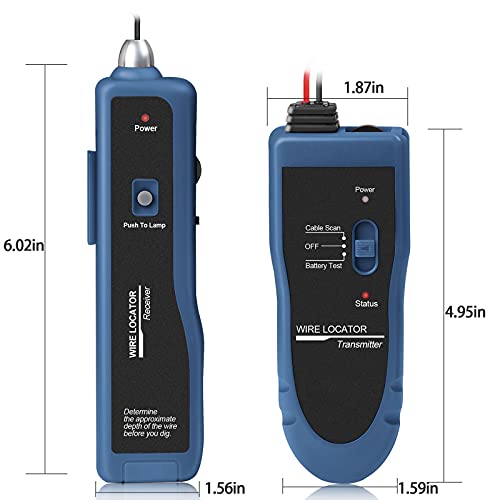 KOLSOL Underground Wire Locator, Cable Tester F02 Pro for Locate Wires