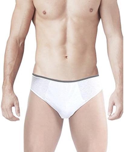 YXTech 5Pcs Men Disposable Underwear Briefs Panty,Traveling Individual Shorts (L)
