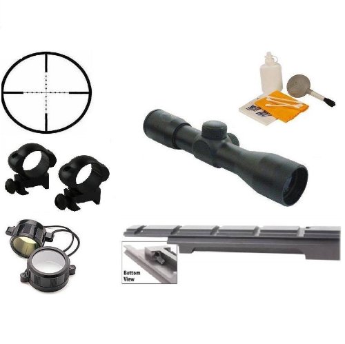 Ultimate Arms Gear Enfield Rifle Scope .303 NO.1 MK3 Rail Mount + 4x30 Mil Dot Scope + Scope Rings + Lens Covers + Lens Cleaning Kit