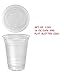 A World Of Deals 100 Sets 16 oz. Plastic CLEAR Cups with Flat Lids for Iced Coffee Bubble Boba Tea Smoothie