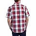 Orvis Men's Short Sleeve Woven Tech Shirt (L, Red Grid)