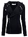 TAM WARE Women Slim fit Zip-up Hoodie Jacket TWHD1003-BLACK-M