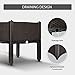 2pcs Sturdy & Durable – Weather Resistant Raised Garden Bed Elevated Flower Vegetable Grow Planter Box for Gardens, Patios, Balconies, Restaurants, Cafes & Anywhere (15.5″x15.5″x17″)thumb 2