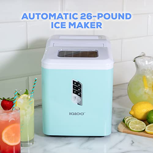 Igloo Automatic Ice Maker, Self Cleaning, Countertop Size, 26 Pounds
