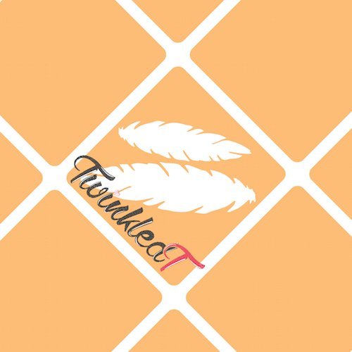 Original Feather Nail Vinyls By Twinkled T - 1 Sheet of 48 Vinyls