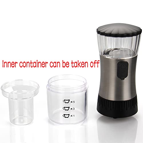 CoaGu Electric Burr Grinders Coffee Grinder Rechargeable Adjustable 4