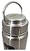 Rhino Zing Stainless Steel Water Bottle and Beer Growler w/Stainless Steel Lid, Insulated, Wide Mouth, 18-Ounce, Classic Stainless