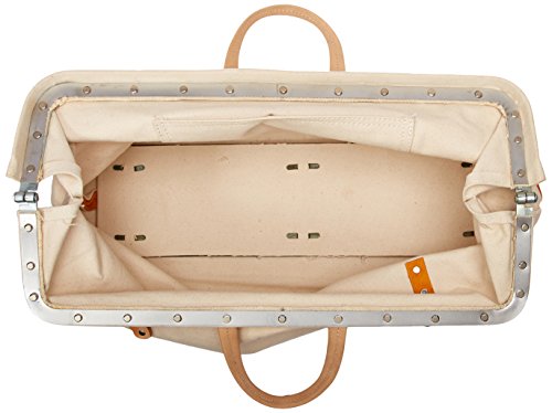 Style n Craft 97516 20" Mason's Tool Bag in Canvas/Suede Leather Combination - Thumbnail 3