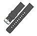 BARTON WATCH BANDS 22mm Smoke Grey Soft Silicone Quick Release Straps