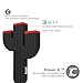 VOJO Universal 42W 3 Port Qualcomm Quick 2.0 LED Cactus USB Car Charger - Black