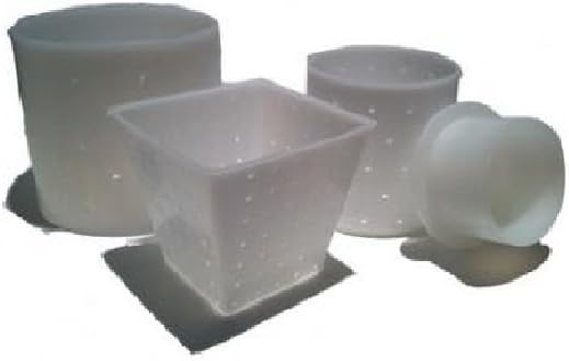 SET OF 3 ASSORTED MOLDS FOR CHEESEMAKING- CYLINDER, PYRAMID, MOLD WITH FOLLOWER