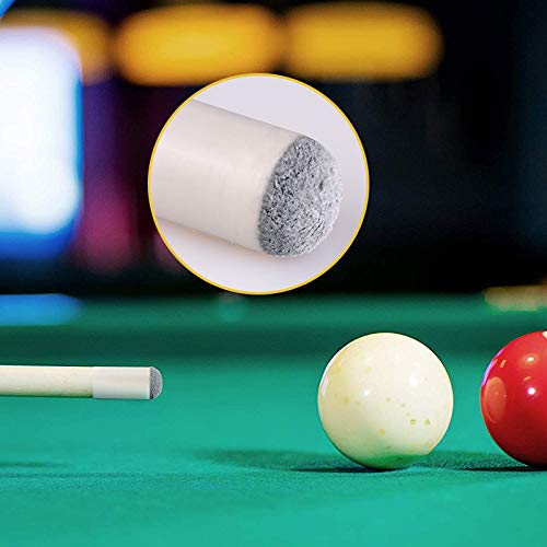 ABOAT 50 Pieces 4 Sizes Pool Cue Tips SlipOn Billiard Cue Tips