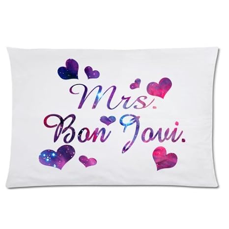 Amazon Com Wece Funny Quotes Mrs Bon Jovi One Side Rectangle