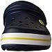 Crocs Unisex Crocband Clog, Navy/Citrus, 7 US Men / 9 US Women