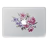 H4S Removable Decorative PVC MacBook Decals Skin Stickers Mac Cover Decal for Apple MacBook Pro Air Retina13 Inch A1278 A1369 A1466 A1304 A1425 A1502, Flowers 5 Pattern
