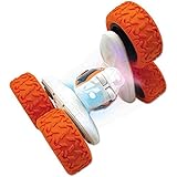 Lexibook- Crosslander Luminous Terrain Car, Wrist Remote, Rechargeable, Electronic Action Kit, White / Orange, Color