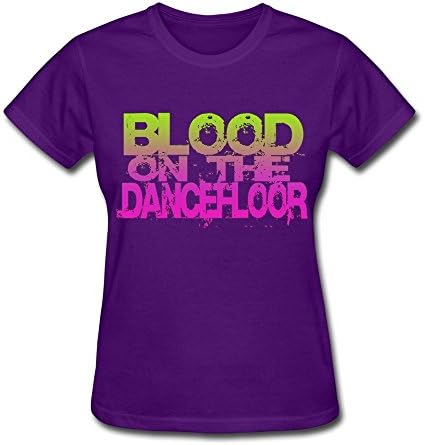 JIAYUHUA Women's Blood On The Dance Floor Logo T-shirt XS Purple