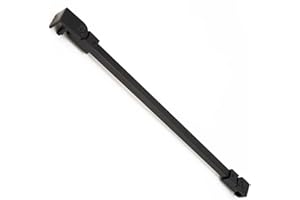 Matt Black Stainless Steel Wall-To-Glass Support Bar Support Arm for 1/4" 5/16" 3/8", or 6mm 8mm 10mm Thick Glass for Fixed F