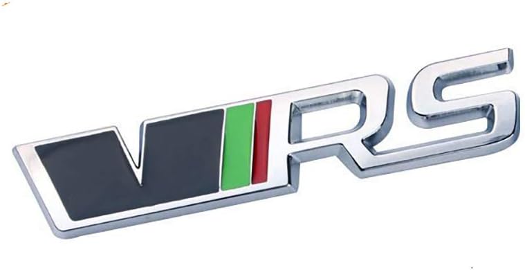 LSYBB 3D Metal VRS Logo Car Body Tail Emblems Badge Side Decal Stickers for vw Skoda Rapid Yeti Octavia Fabia