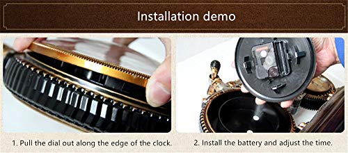 Antique Bicycle Table Clock - Image 6