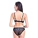 Varsbaby Women See-Through Lace Push Up Transparent Everyday Bra (V279TS, 38D, Black) (Black, 38D)